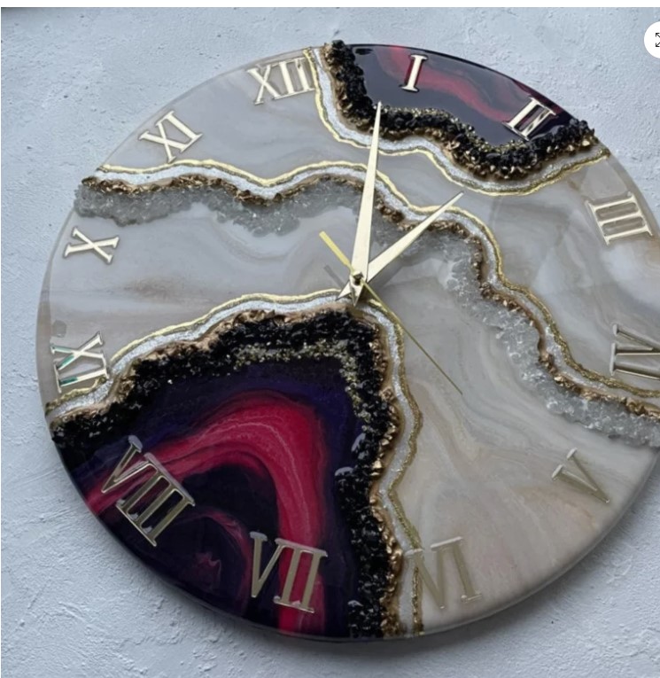 Epoxy Resin Wall Clock