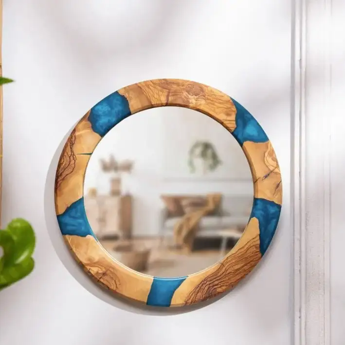 Epoxy Wood Wall Mirror EWWM-3